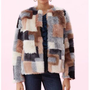 Rebecca Taylor - Patchwork Faux Fur Jacket